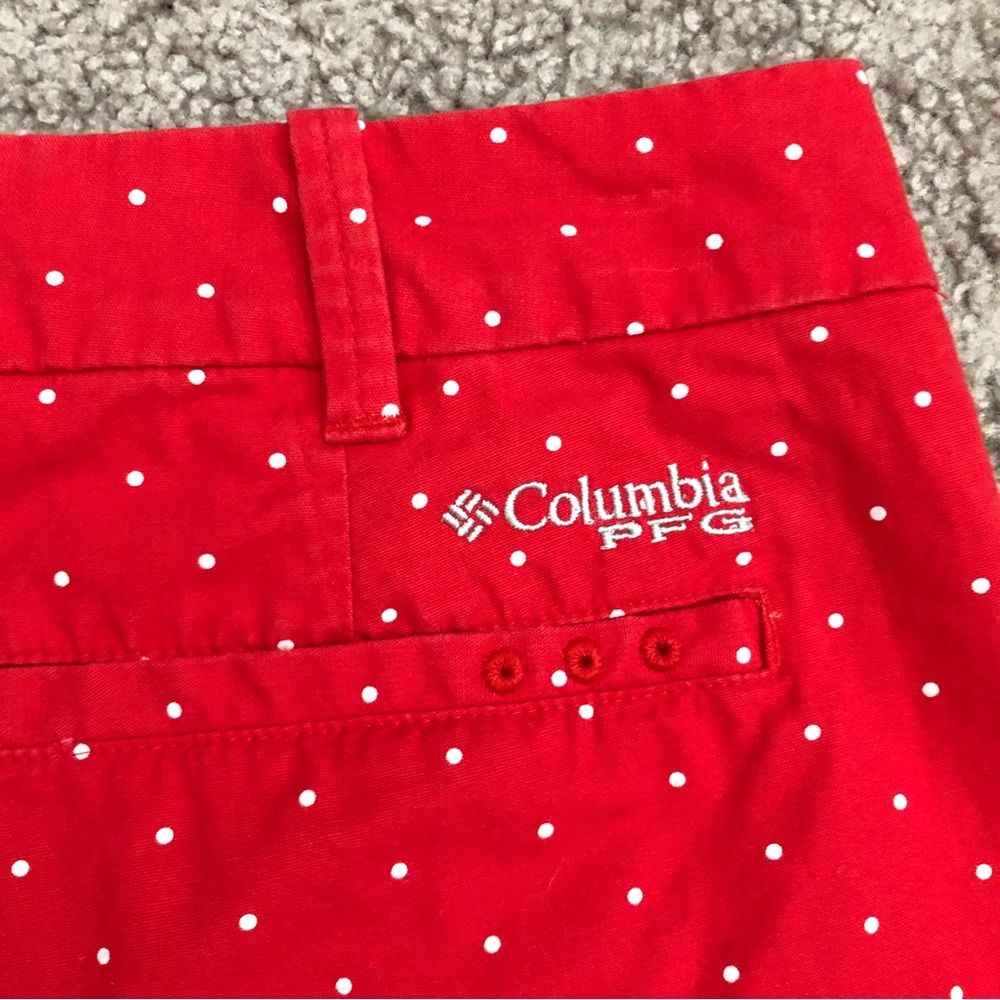 Columbia PFG Red Polka Dot Shorts - Picture 11 of 15